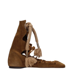 Isabel Marant Botas De Cano Curto Castanhas Em Pele
