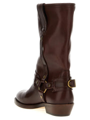 Isabel Marant Brown Leather Chelsea Boots - EU36/US6