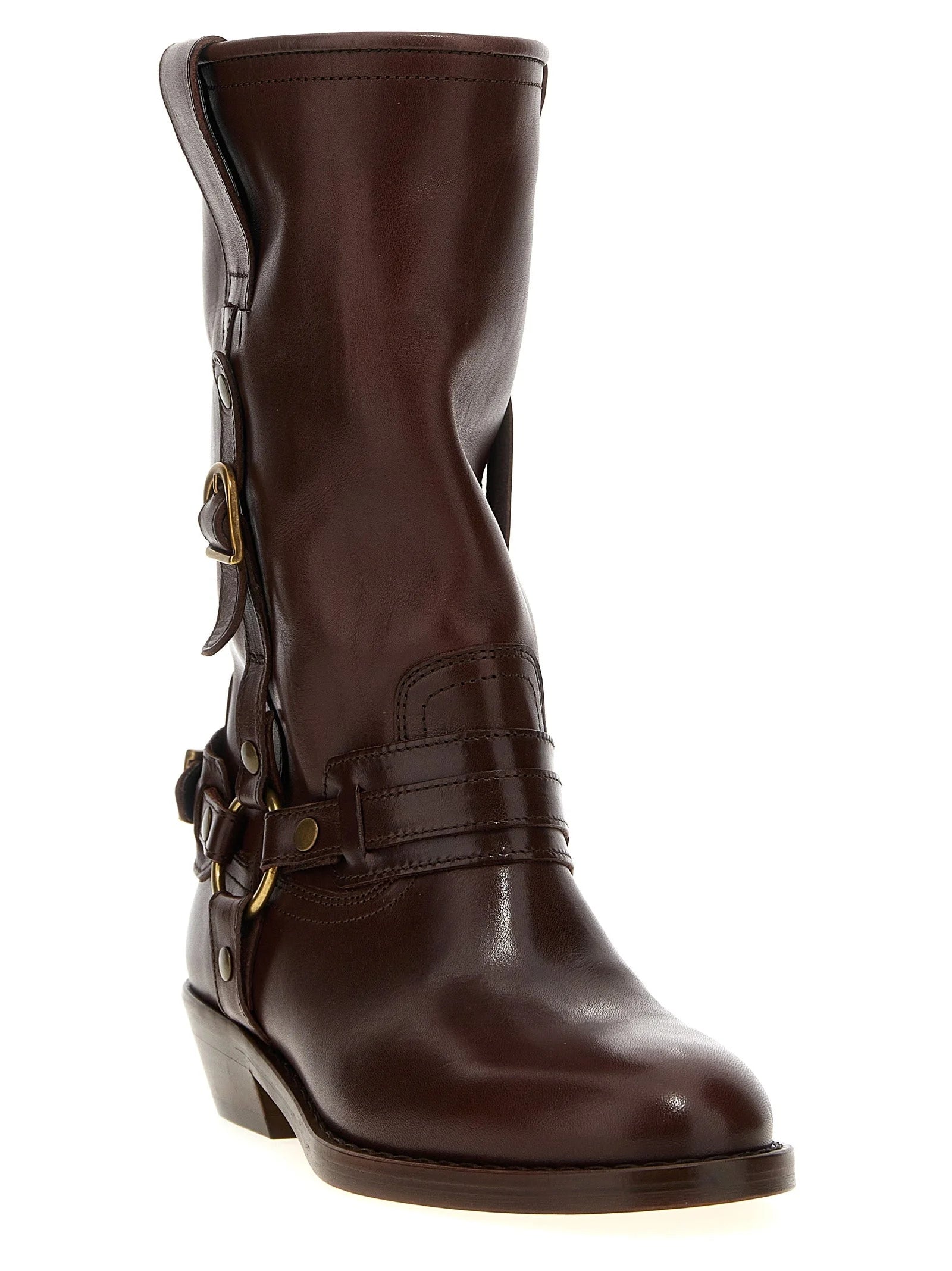 Isabel Marant Brown Leather Chelsea Boots - EU36/US6