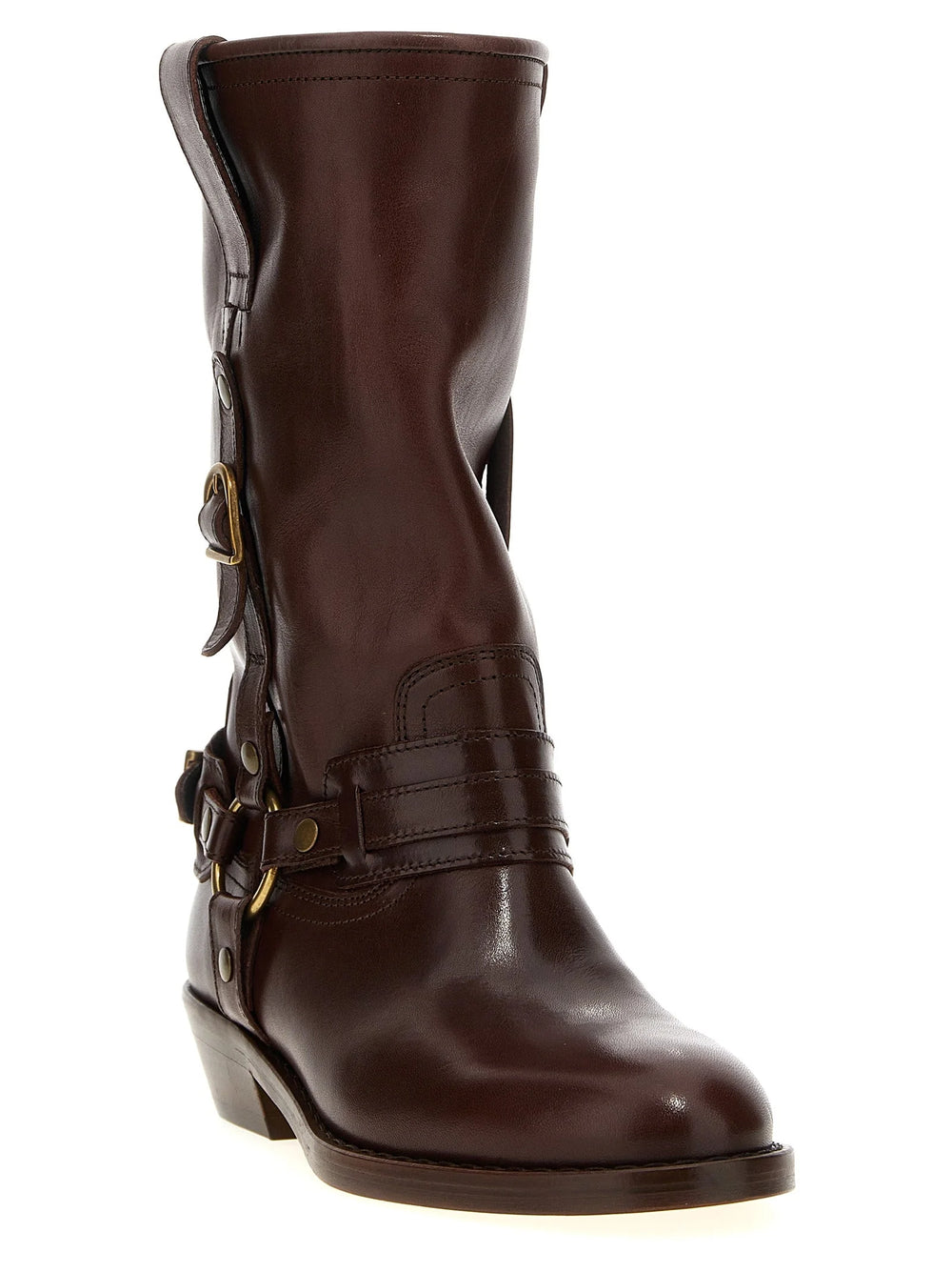 Isabel Marant Brown Leather Chelsea Boots - EU36/US6