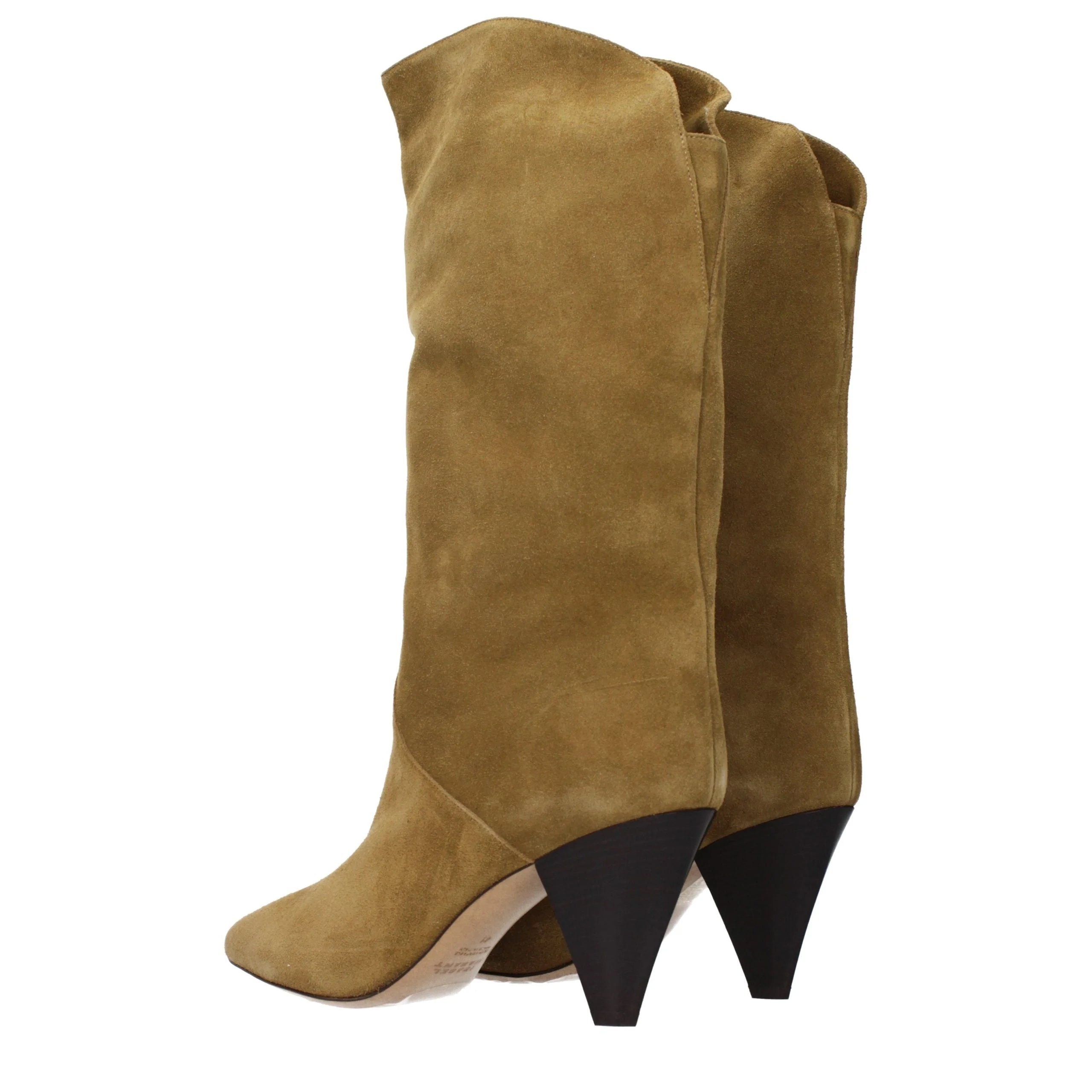 Isabel Marant Brown Leather High Heel Boots - EU41/US11