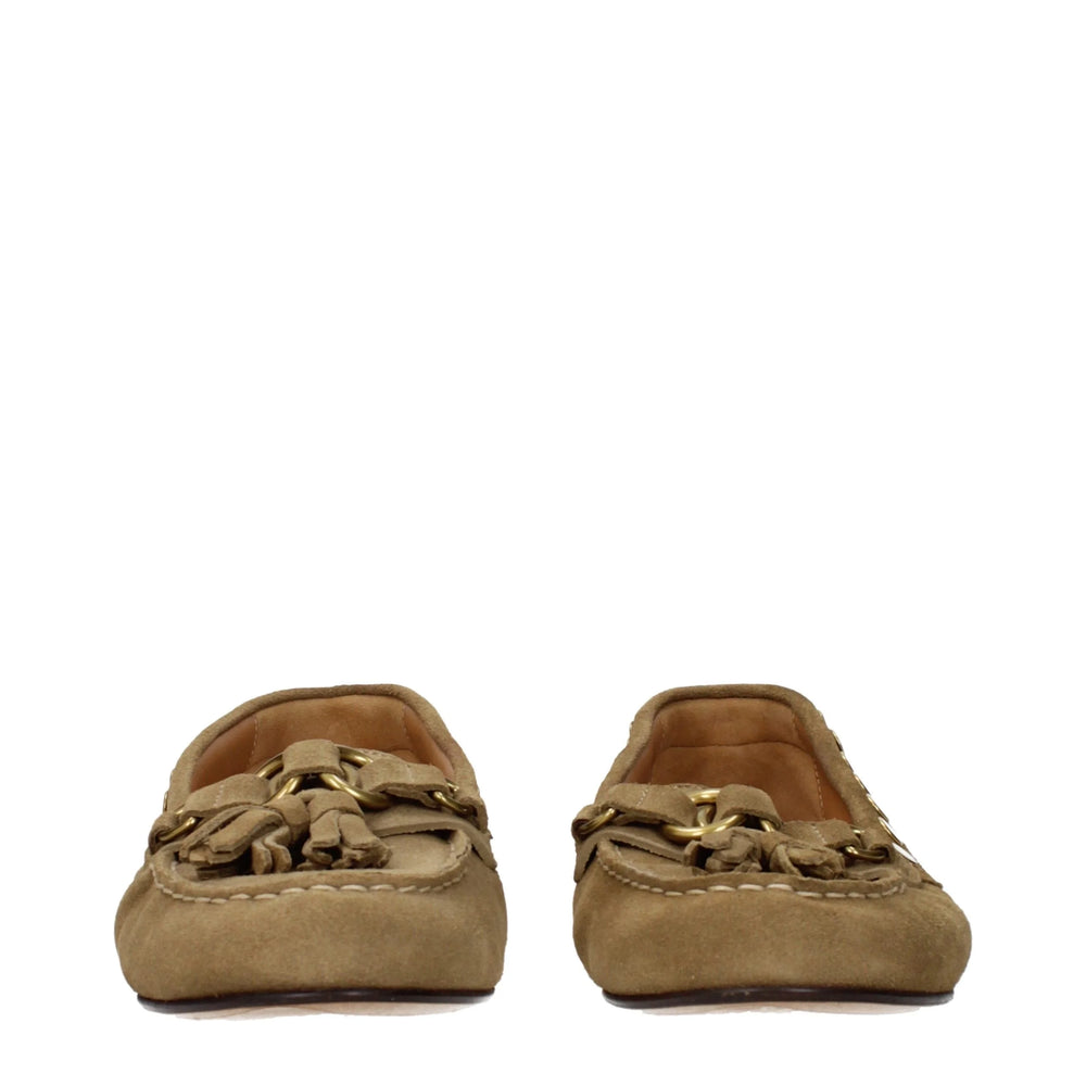 Isabel Marant Brown Leather Slip-On Loafers - EU36/US6