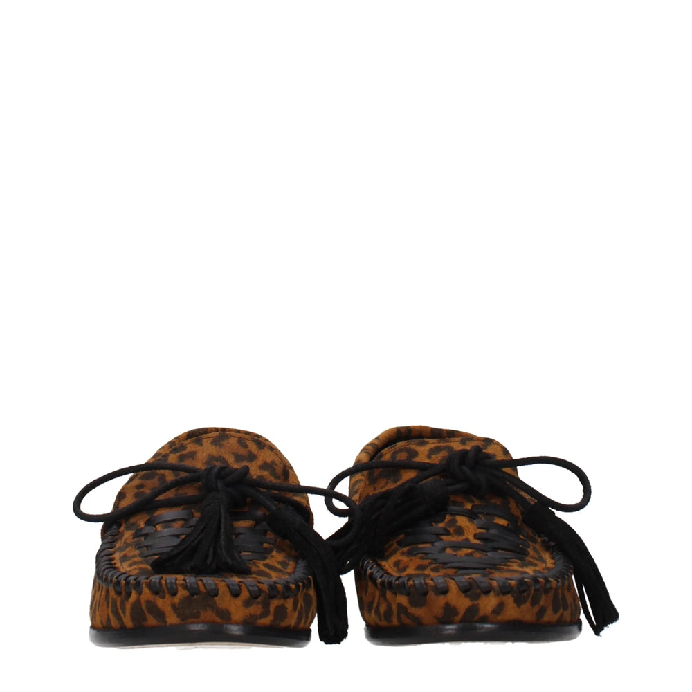 Isabel Marant Brown Leather Slip-On Loafers - EU36/US6