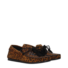 Isabel Marant Brown Leather Slip-On Loafers - EU36/US6