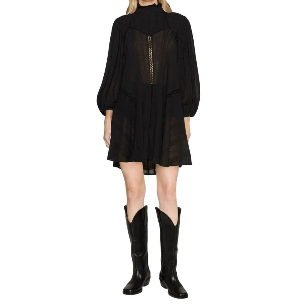 ISABEL MARANT ETOILE Black Cotton Casual Dress - 40