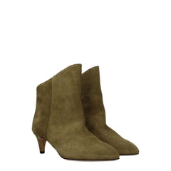 Isabel Marant Gray Leather Ankle Boots - EU36/US6