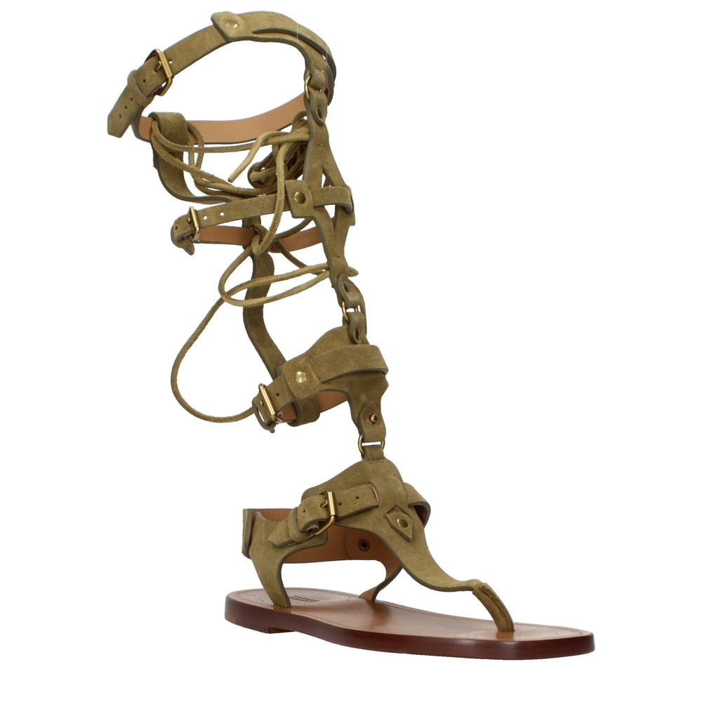 Sandales tongs en cuir gris Isabel Marant - EU40/US10