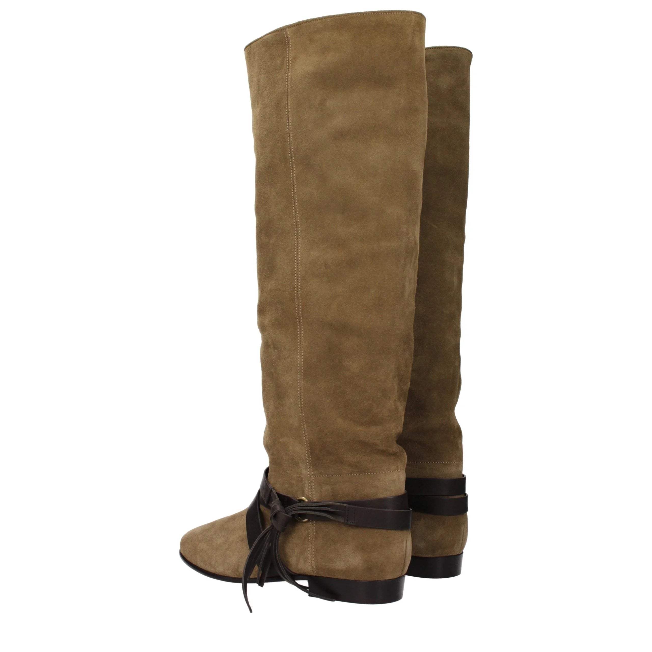 Isabel Marant Green Leather Over The Knee - EU39/US9