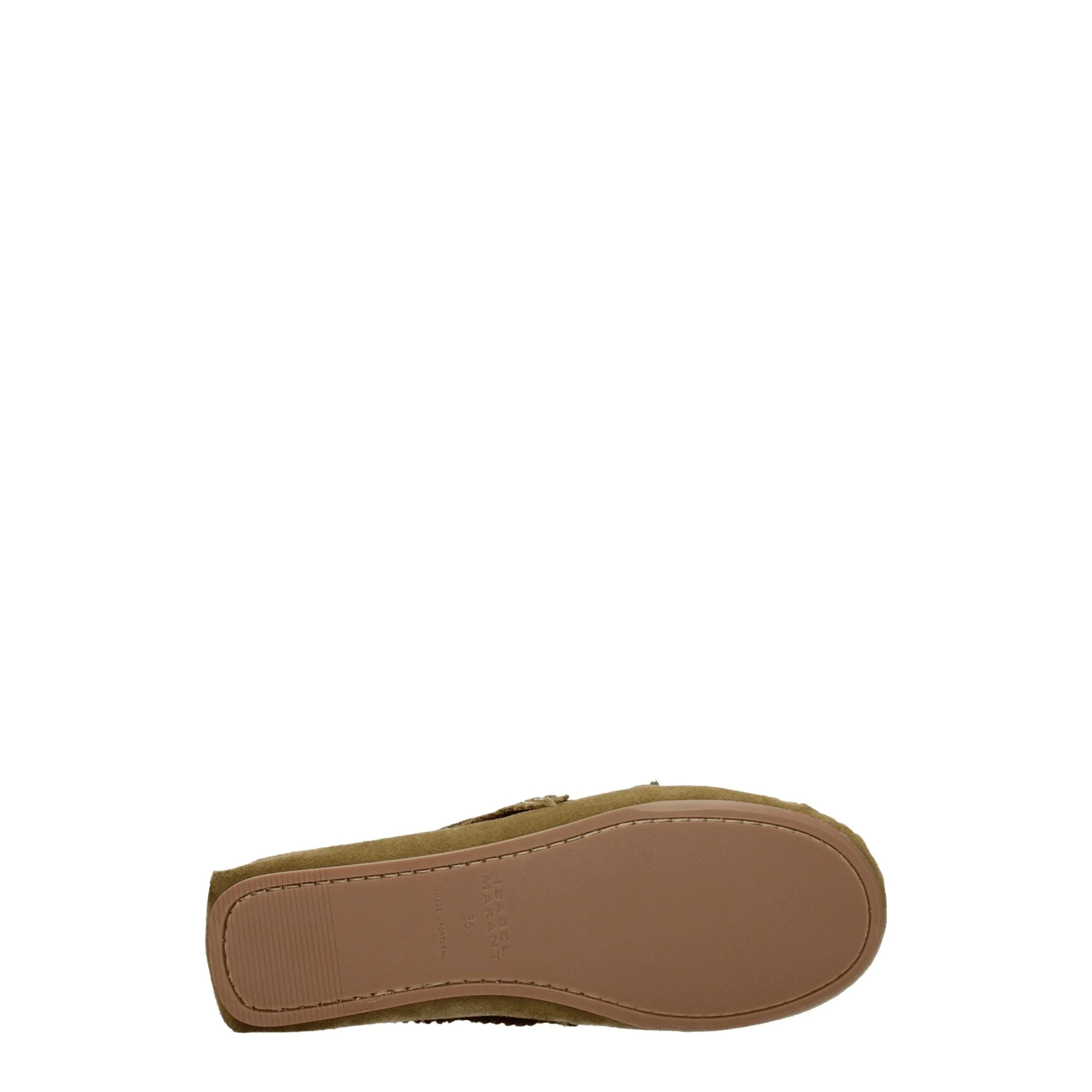 Isabel Marant Green Leather Slip-On Loafers - EU36/US6