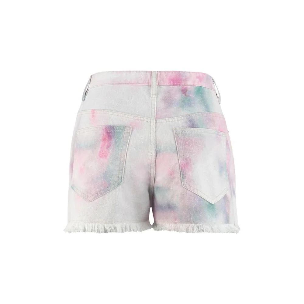 Isabel Marant Multicolor Denim Shorts - 38
