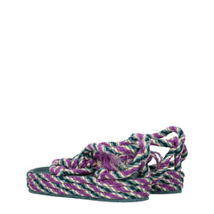 Isabel Marant Multicolor Fabric Flat Sandals