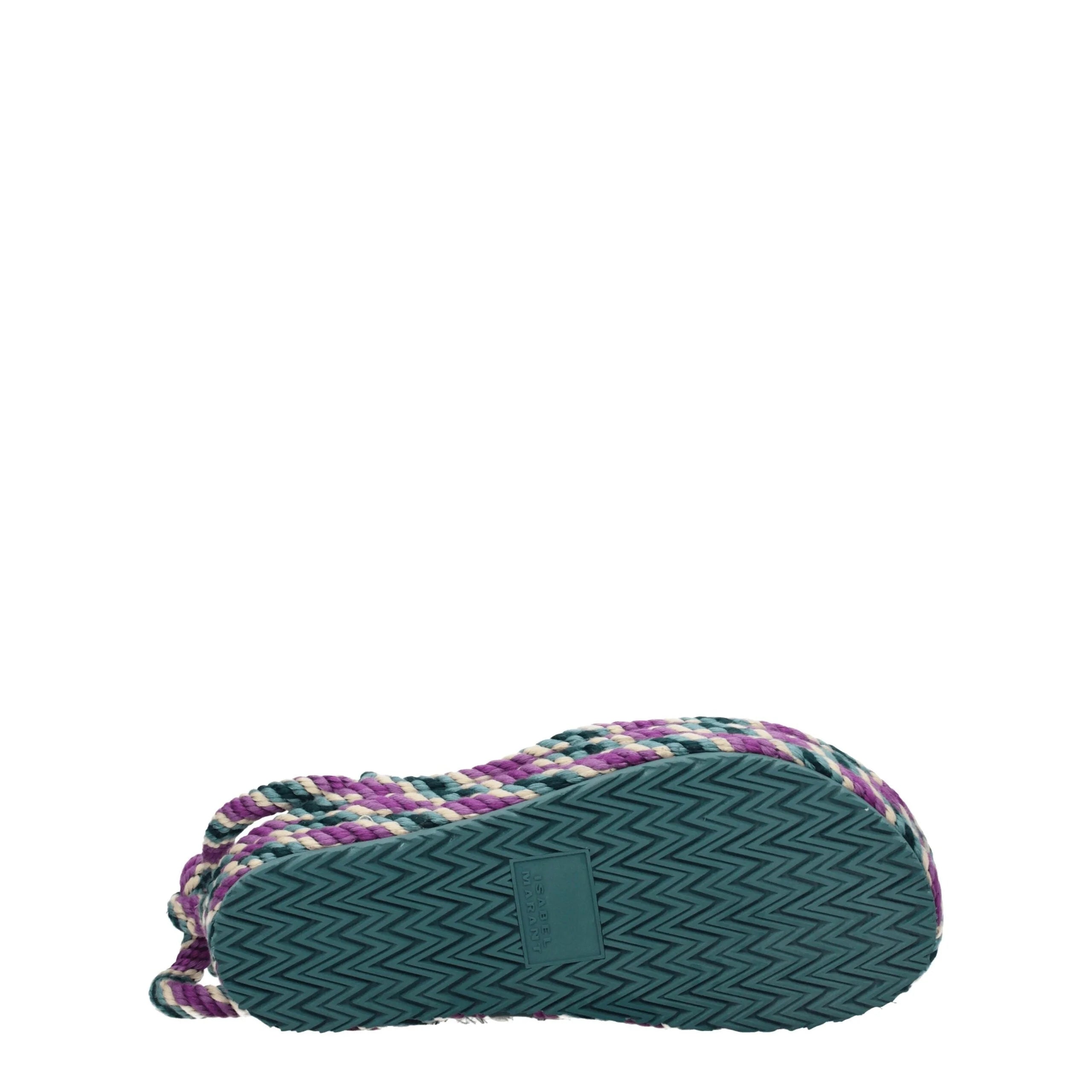 Isabel Marant Multicolor Fabric Flat Sandals