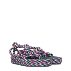 Isabel Marant Multicolor Fabric Flat Sandals