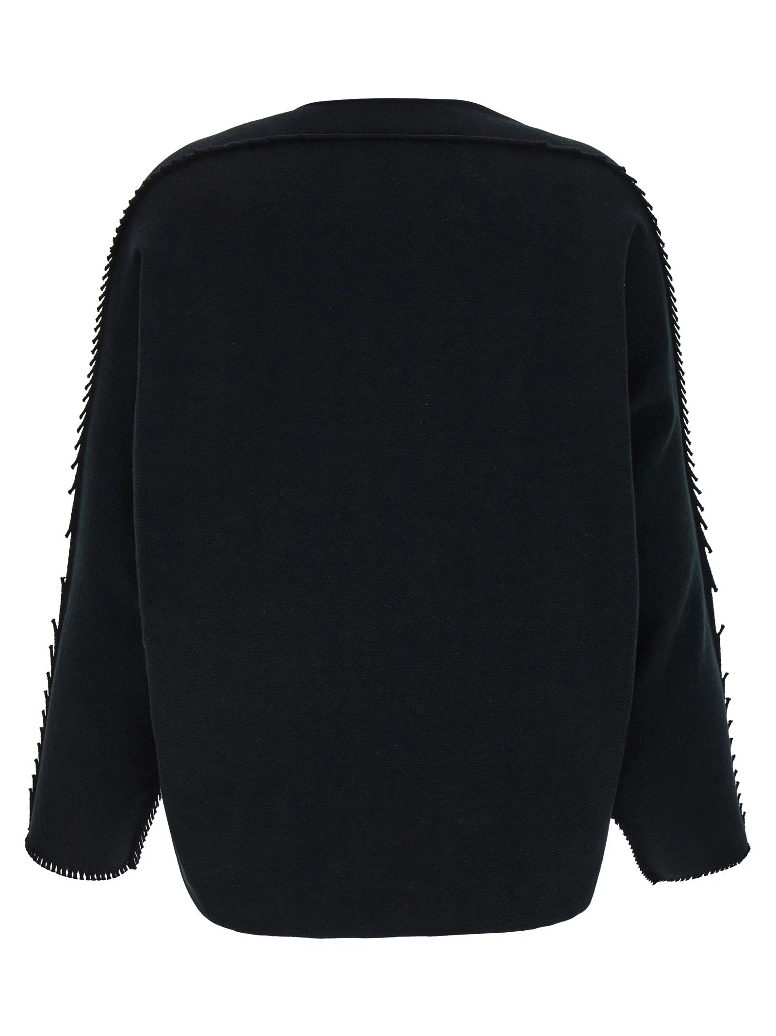Issey Miyake Black Cotton Cardigan - 2
