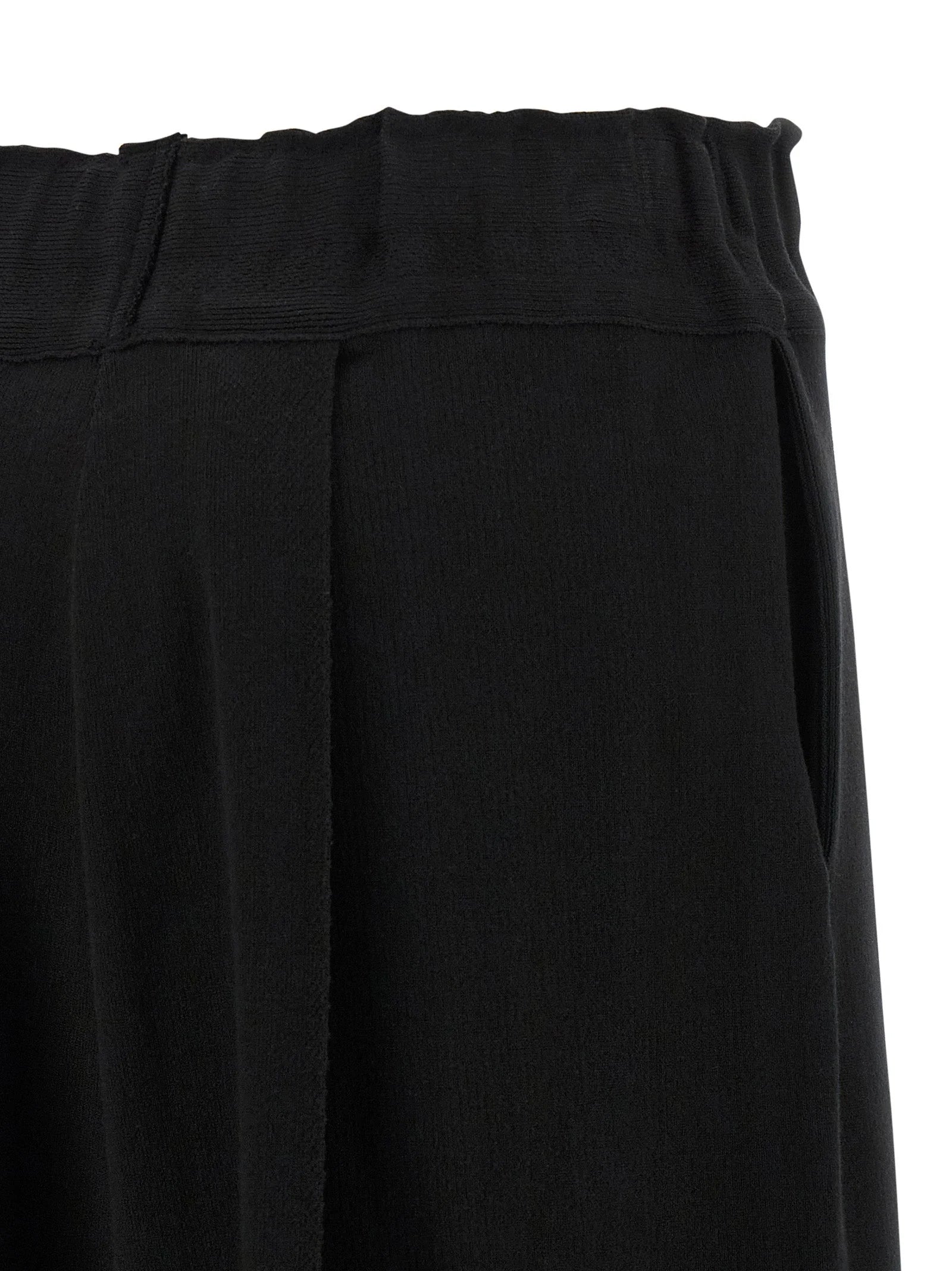 Issey Miyake Black Cotton Casual Pants - 2