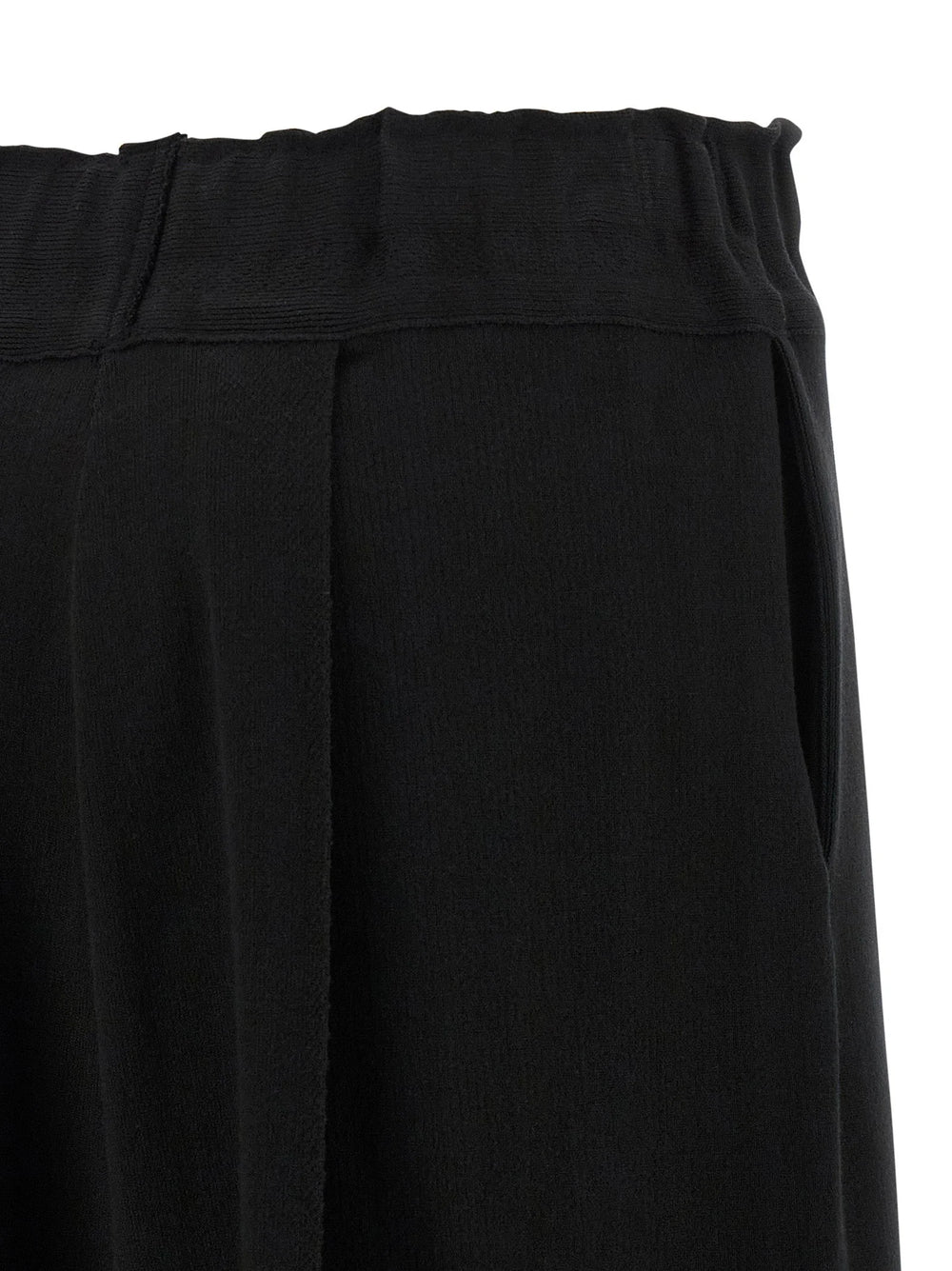 Issey Miyake Black Cotton Casual Pants - 2