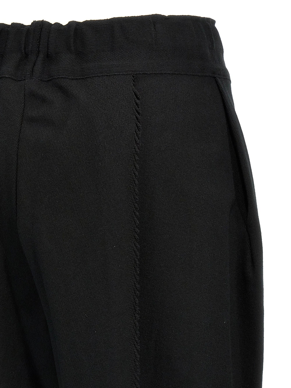 Issey Miyake Black Cotton Casual Pants - 2