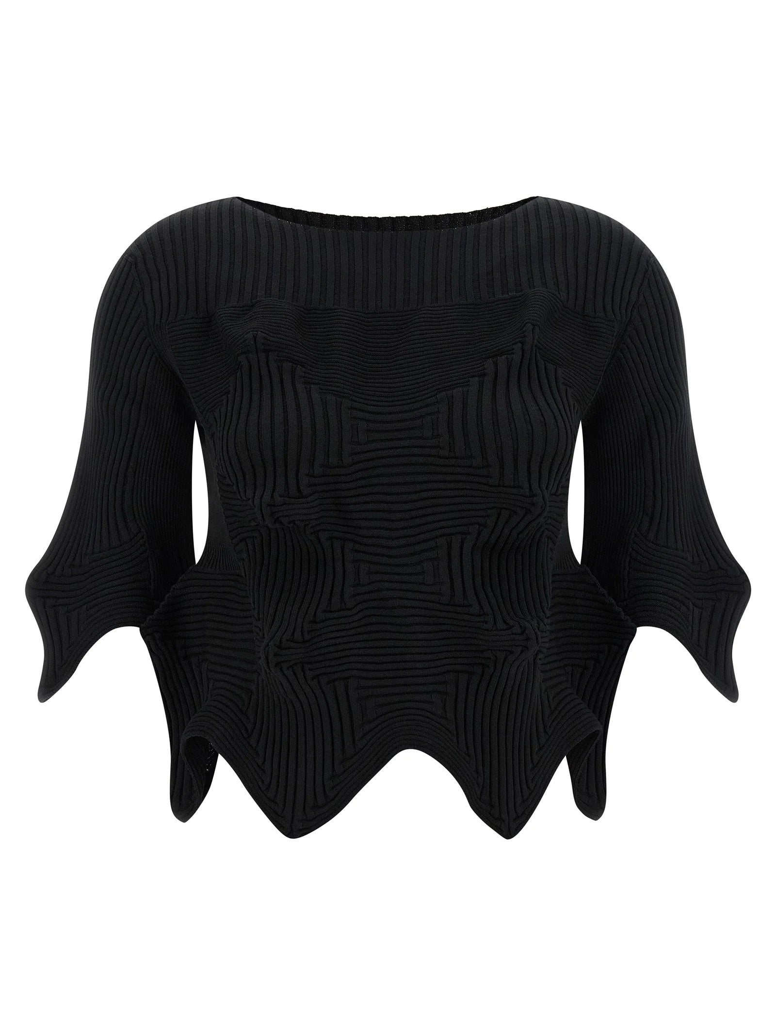 Issey Miyake Black Polyester Blouse - 2