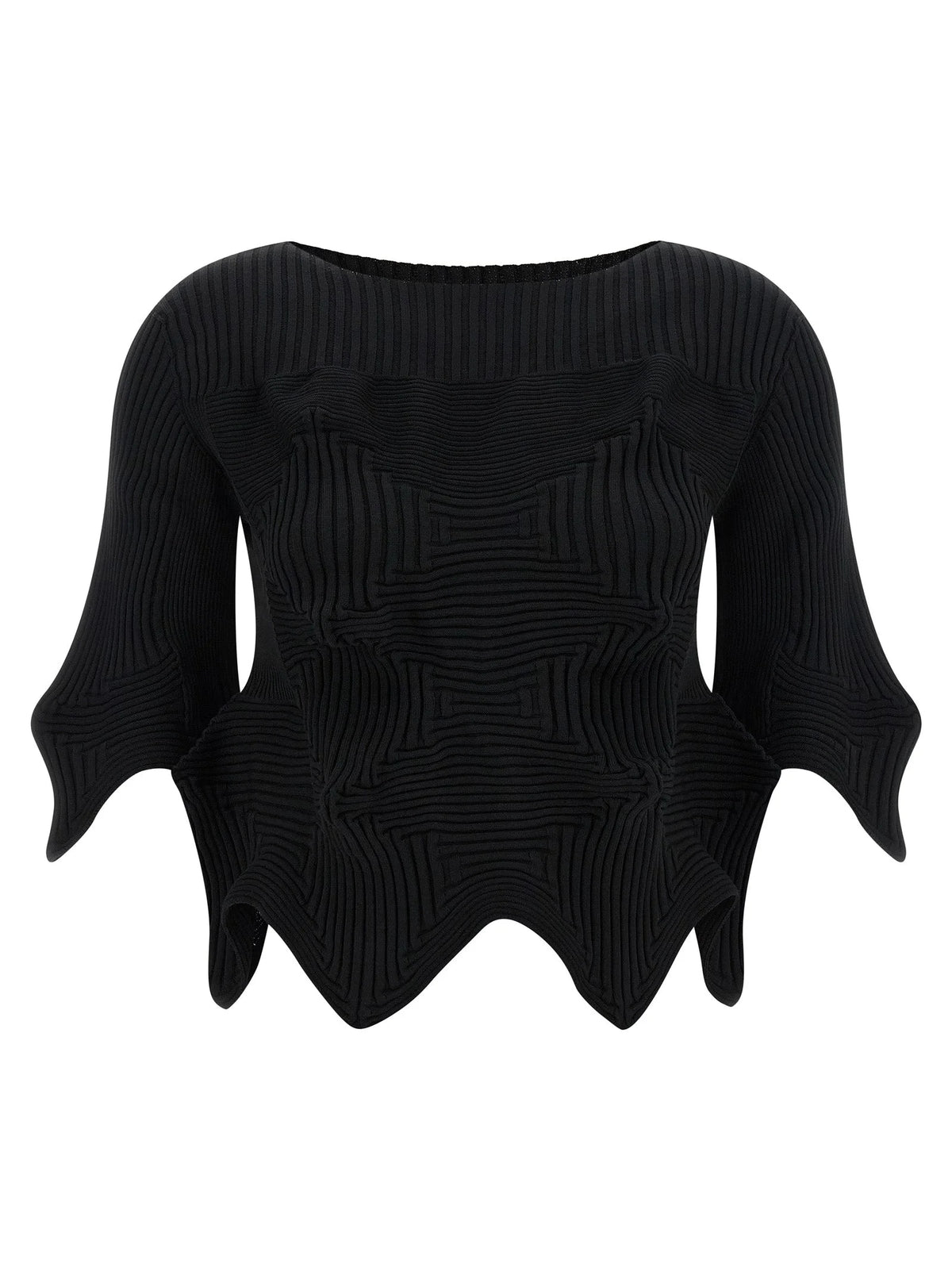 Issey Miyake Black Polyester Blouse - 2