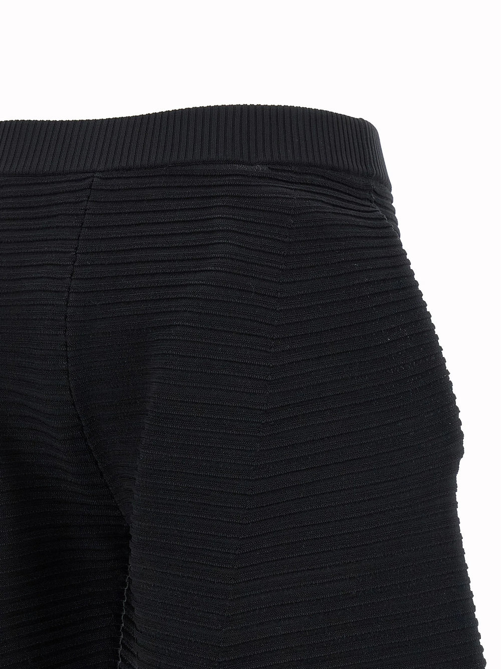 Issey Miyake Black Polyester Cropped Pants - 2