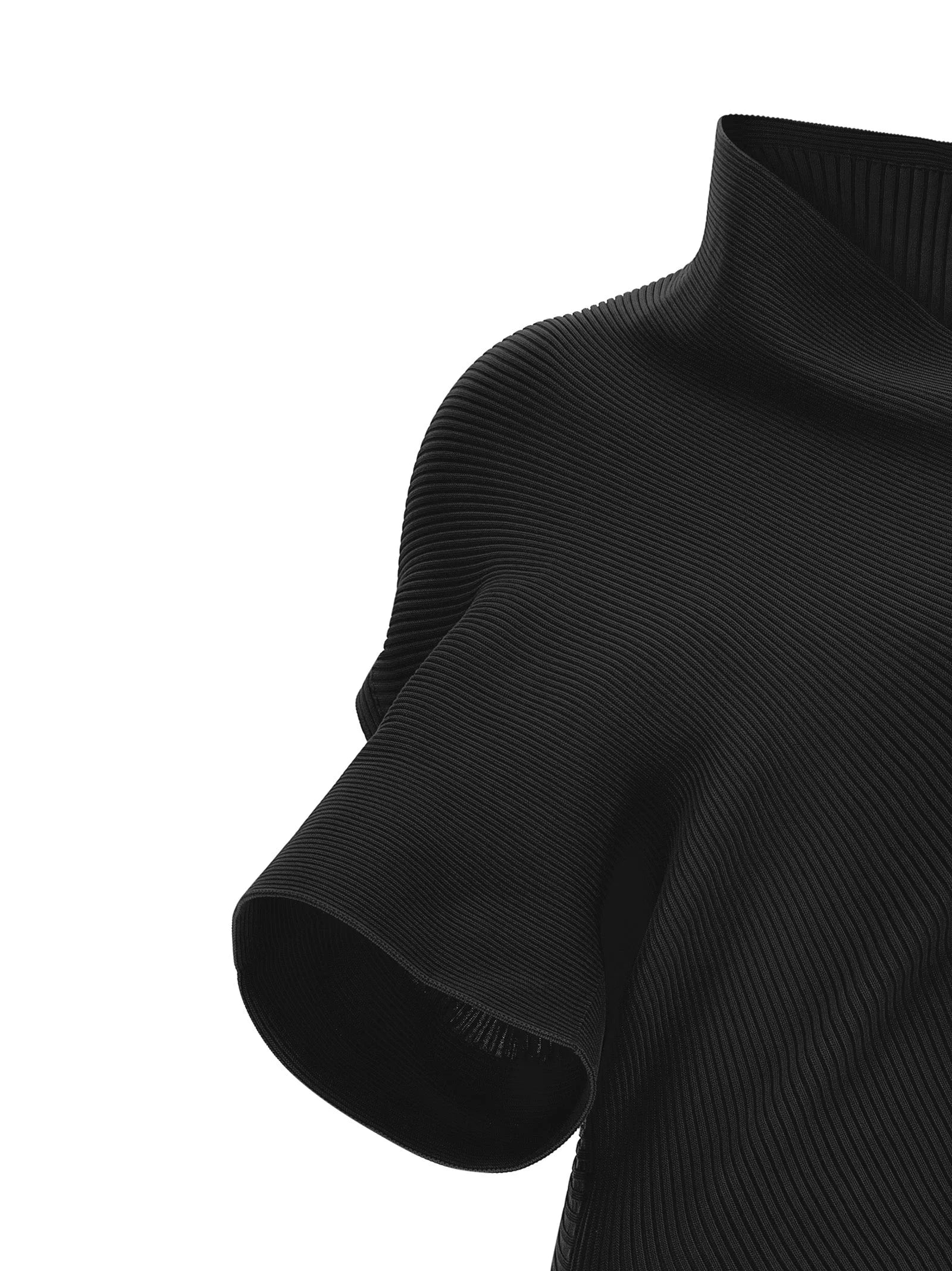 Issey Miyake Black Polyester Midi Dress - 2