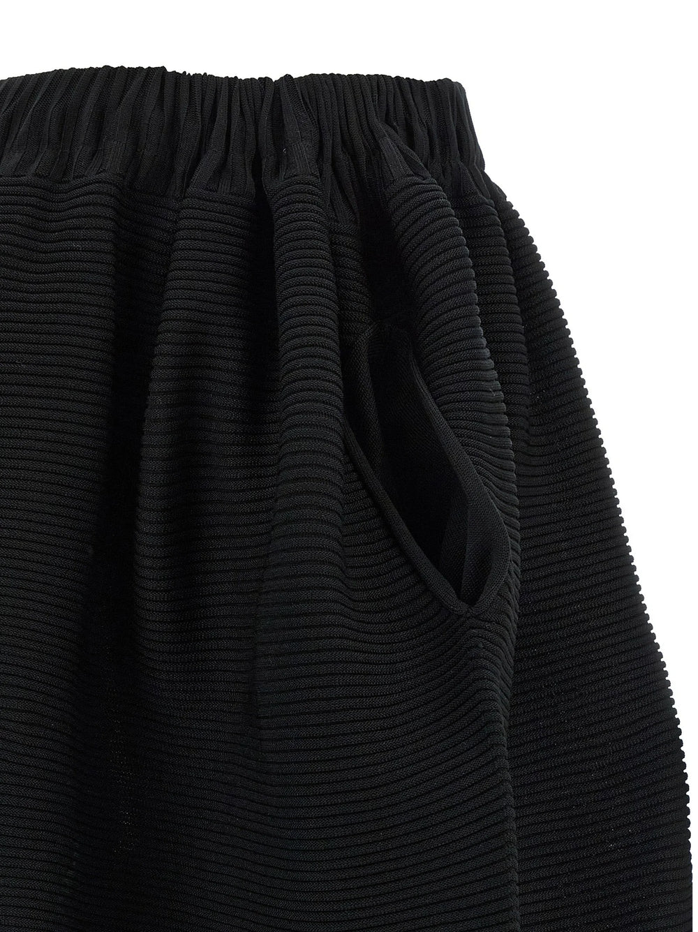 Issey Miyake Black Polyester Midi Skirt - 2