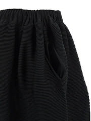 Issey Miyake Black Polyester Midi Skirt - 2