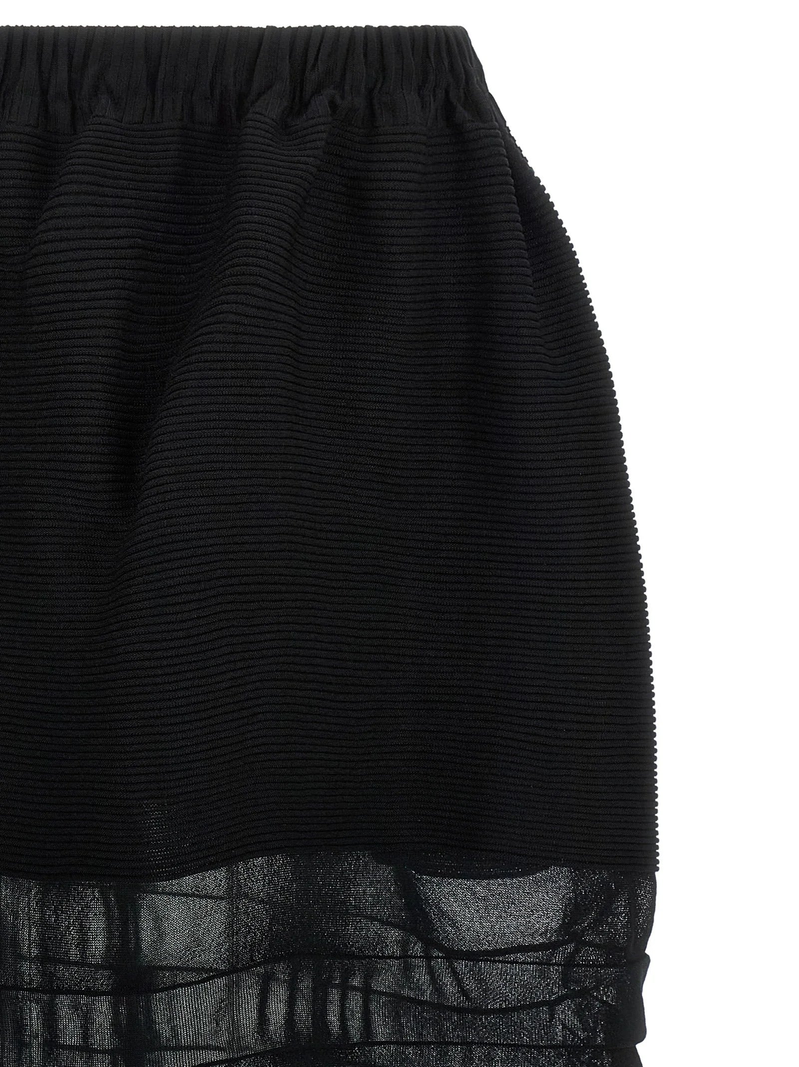 Issey Miyake Black Polyester Midi Skirt - 2