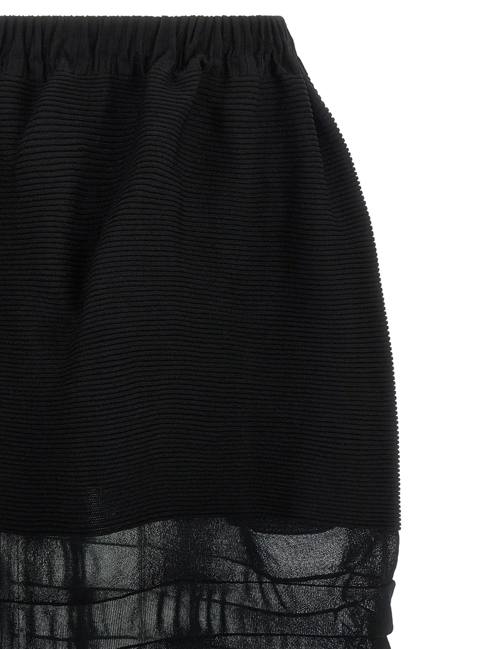 Issey Miyake Black Polyester Midi Skirt - 2