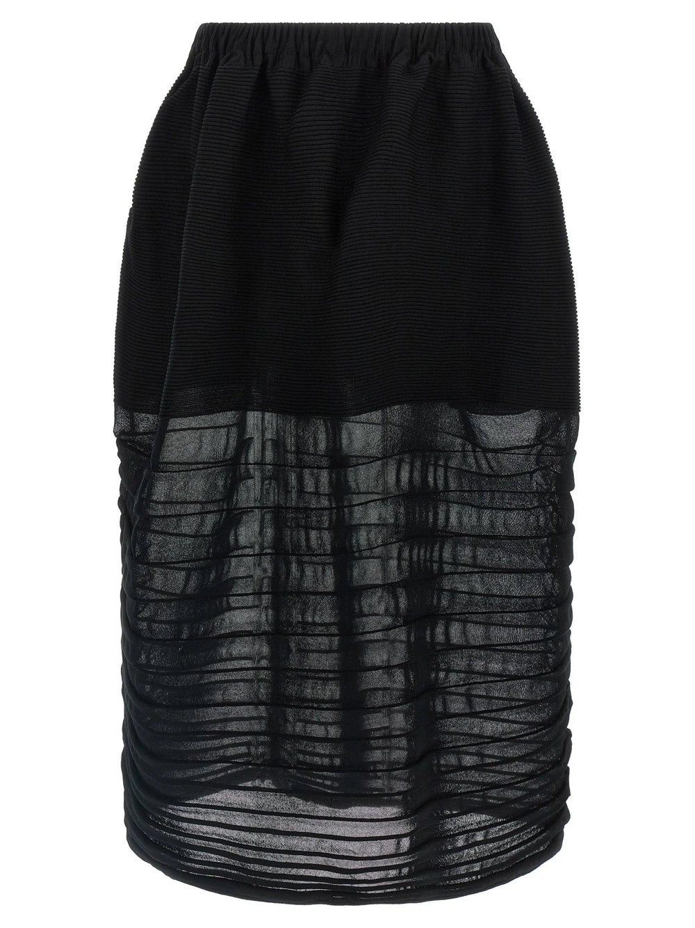 Issey Miyake Black Polyester Midi Skirt - 2
