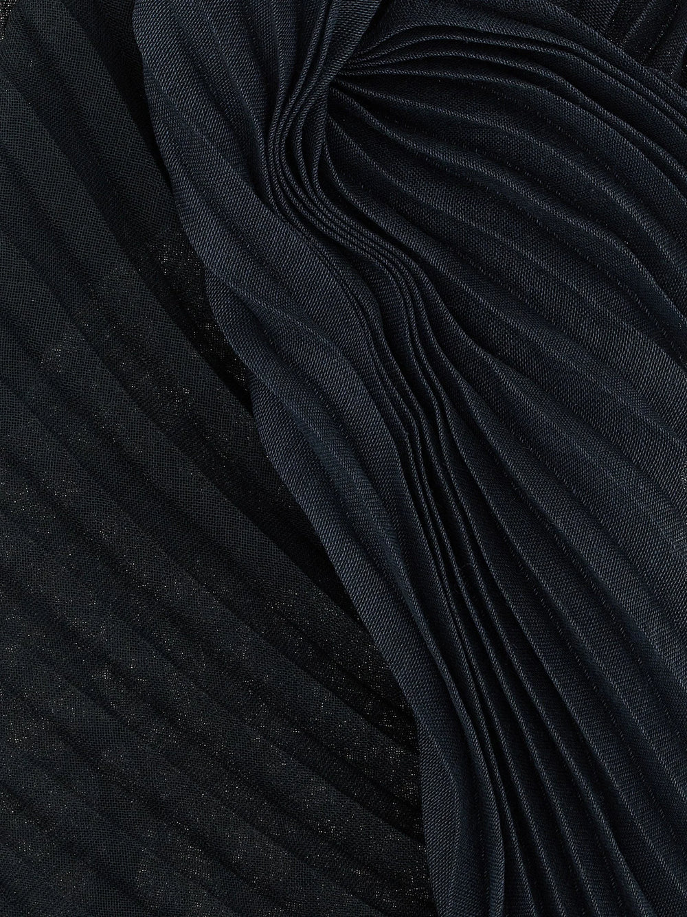Issey Miyake Black Polyester Scarf