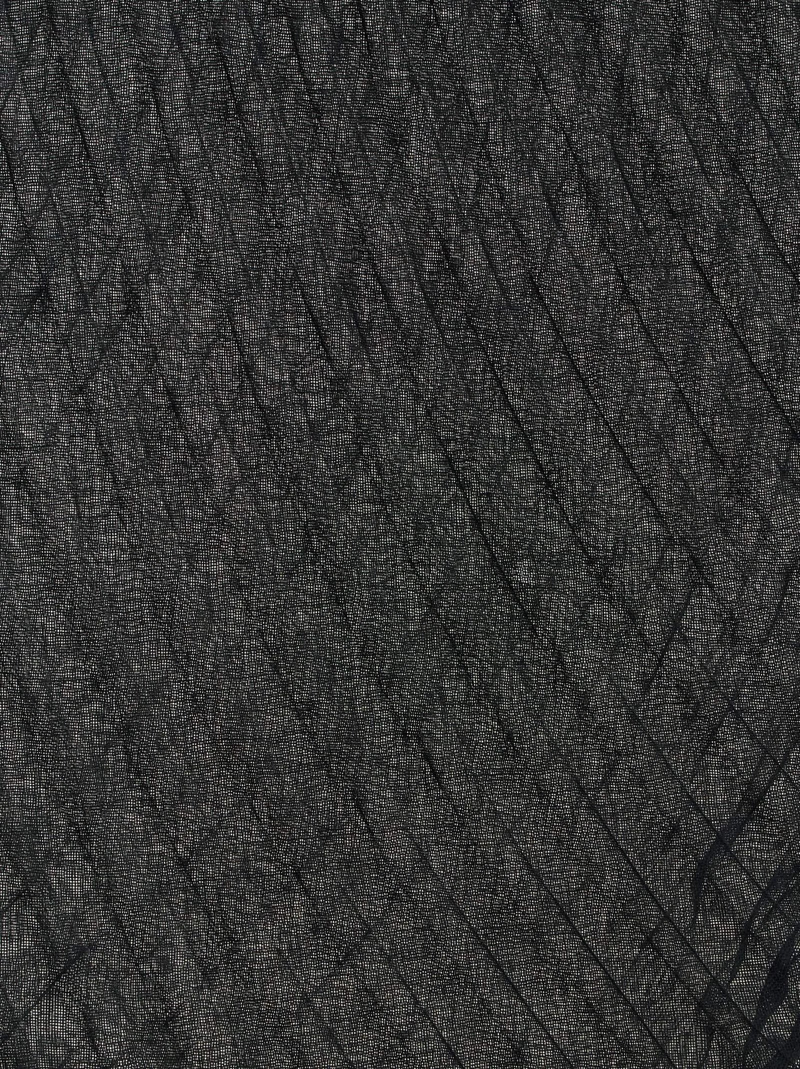 Issey Miyake Black Polyester Scarf