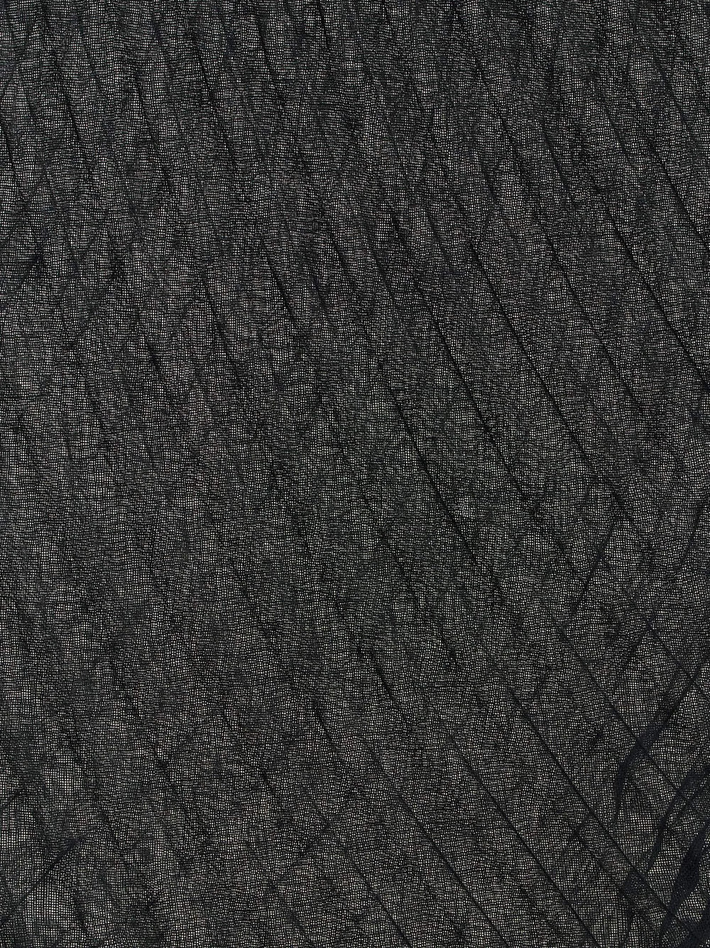 Issey Miyake Black Polyester Scarf