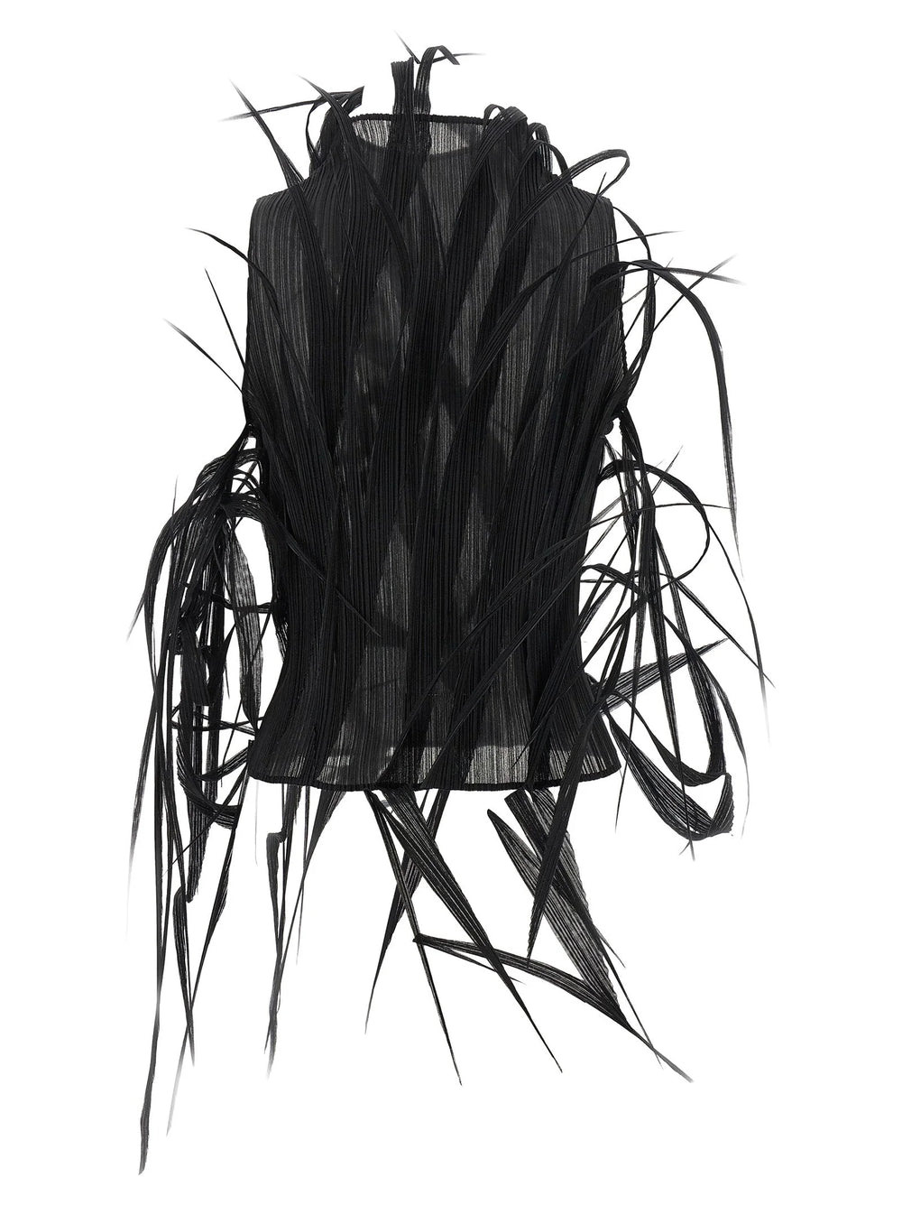 Issey Miyake Black Polyester Tank Tops - 2