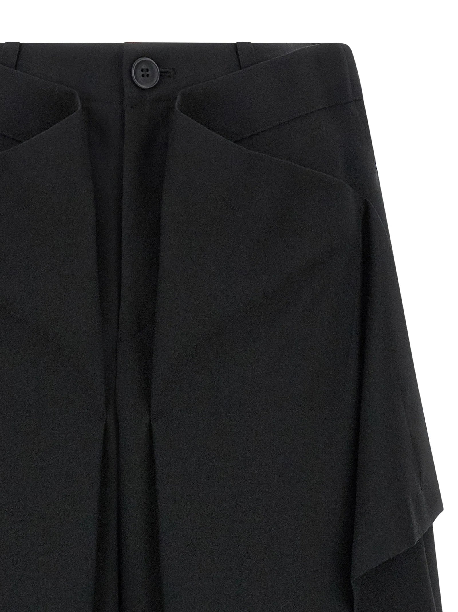 Issey Miyake Black Wool Casual Pants - 2