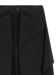 Issey Miyake Black Wool Casual Pants - 2