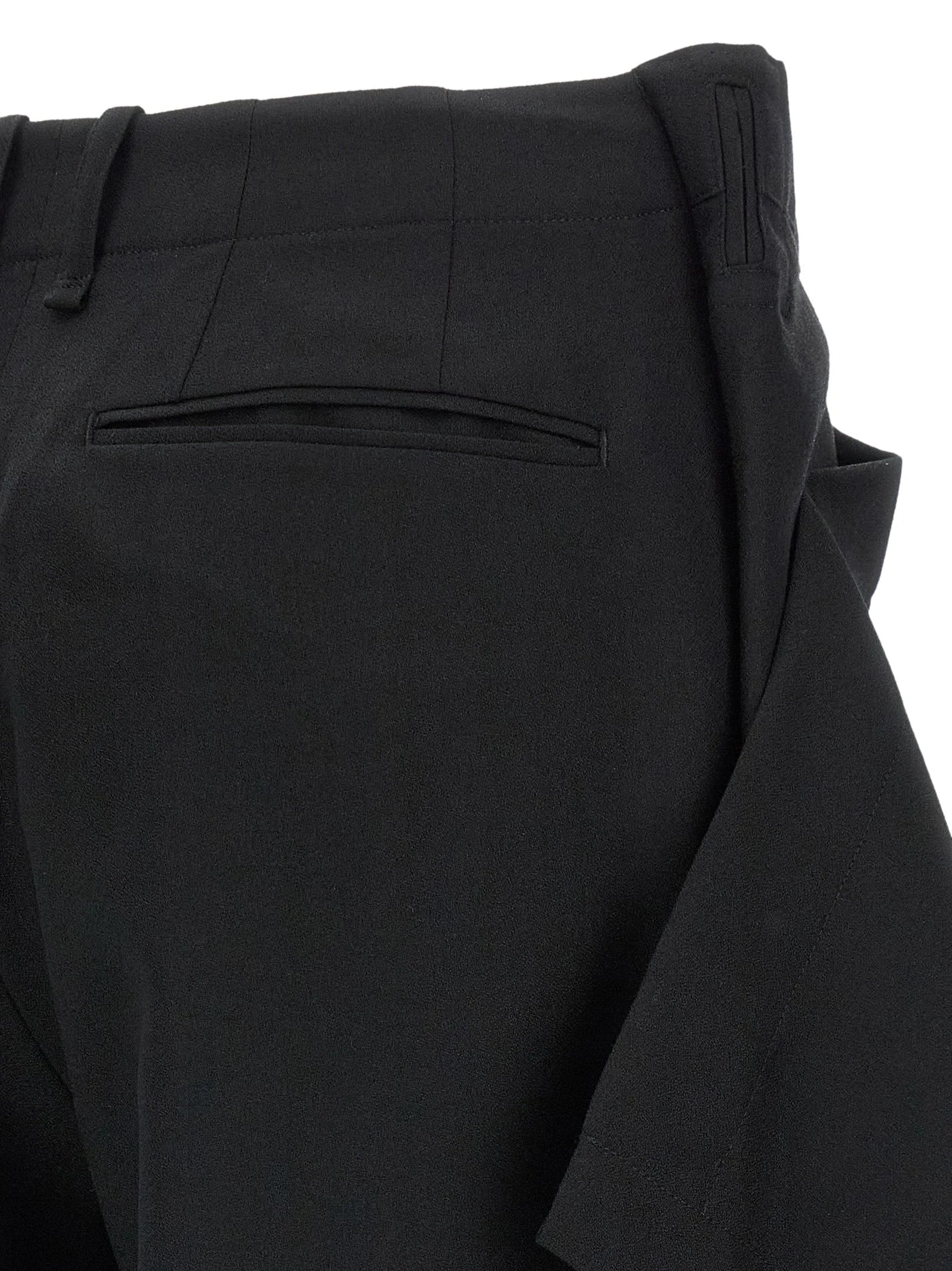 Issey Miyake Black Wool Casual Pants - 2