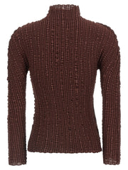 Issey Miyake Brown Polyester Cardigan - 2