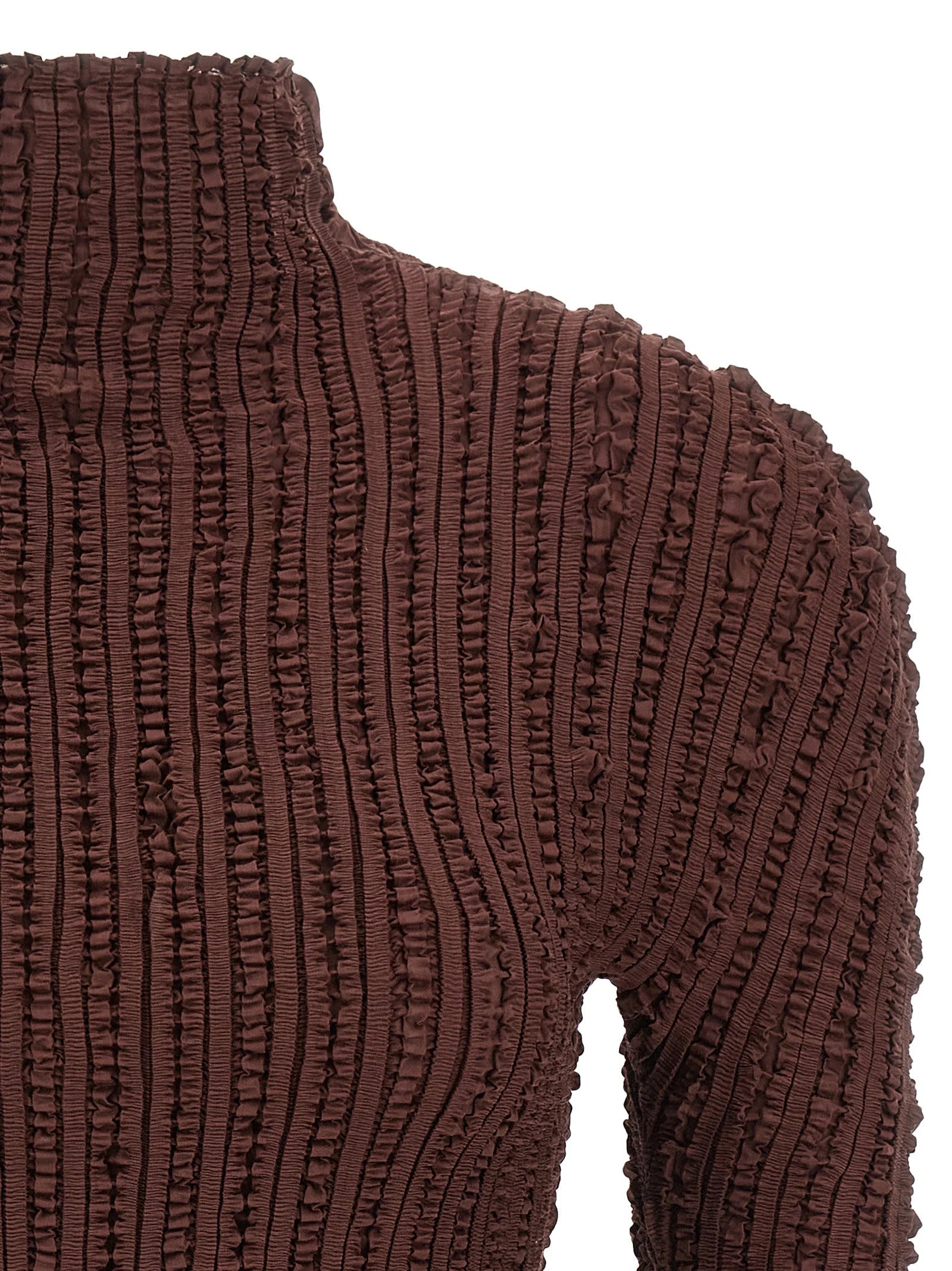 Issey Miyake Brown Polyester Cardigan - 2