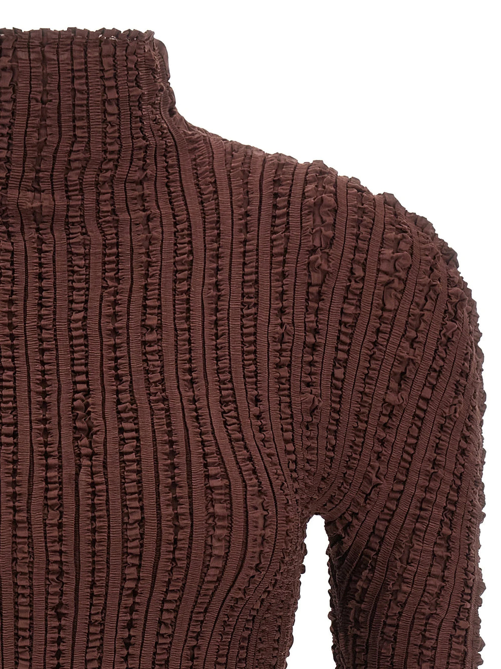 Issey Miyake Brown Polyester Cardigan - 2