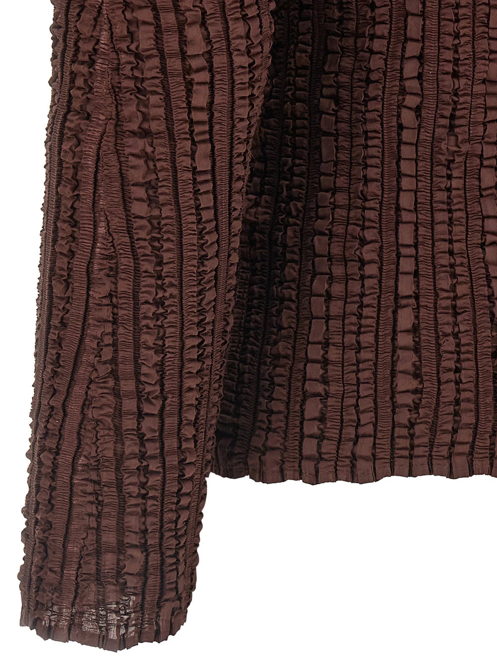 Issey Miyake Brown Polyester Cardigan - 2