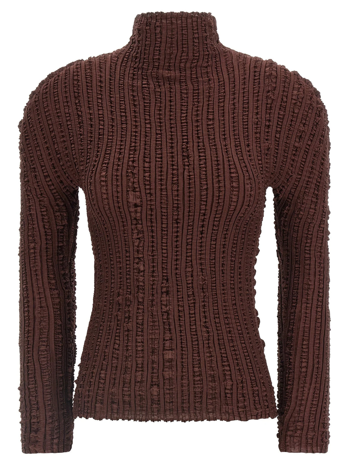 Issey Miyake Brown Polyester Cardigan - 2
