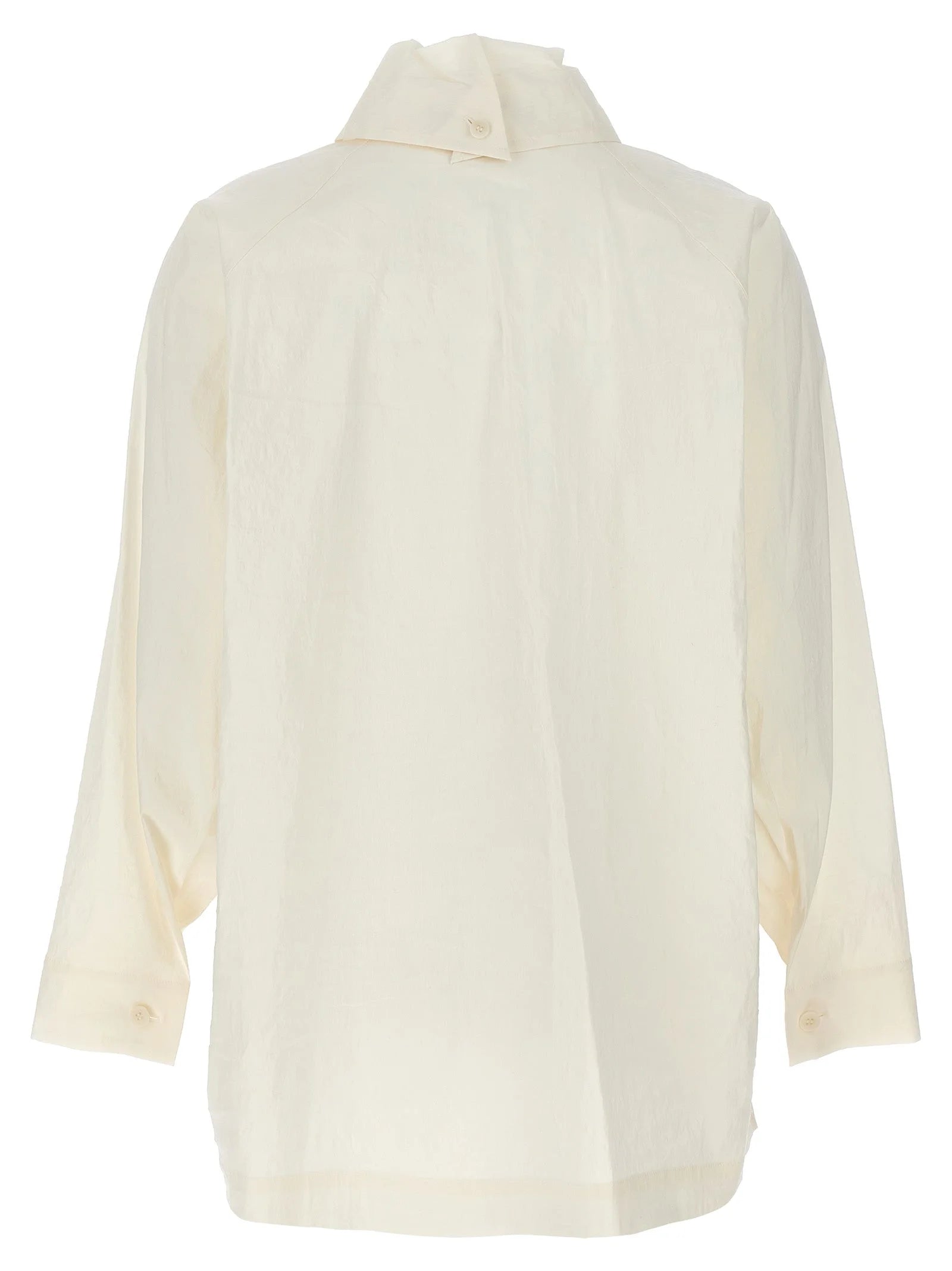 Issey Miyake White Fibers Blouse - 2
