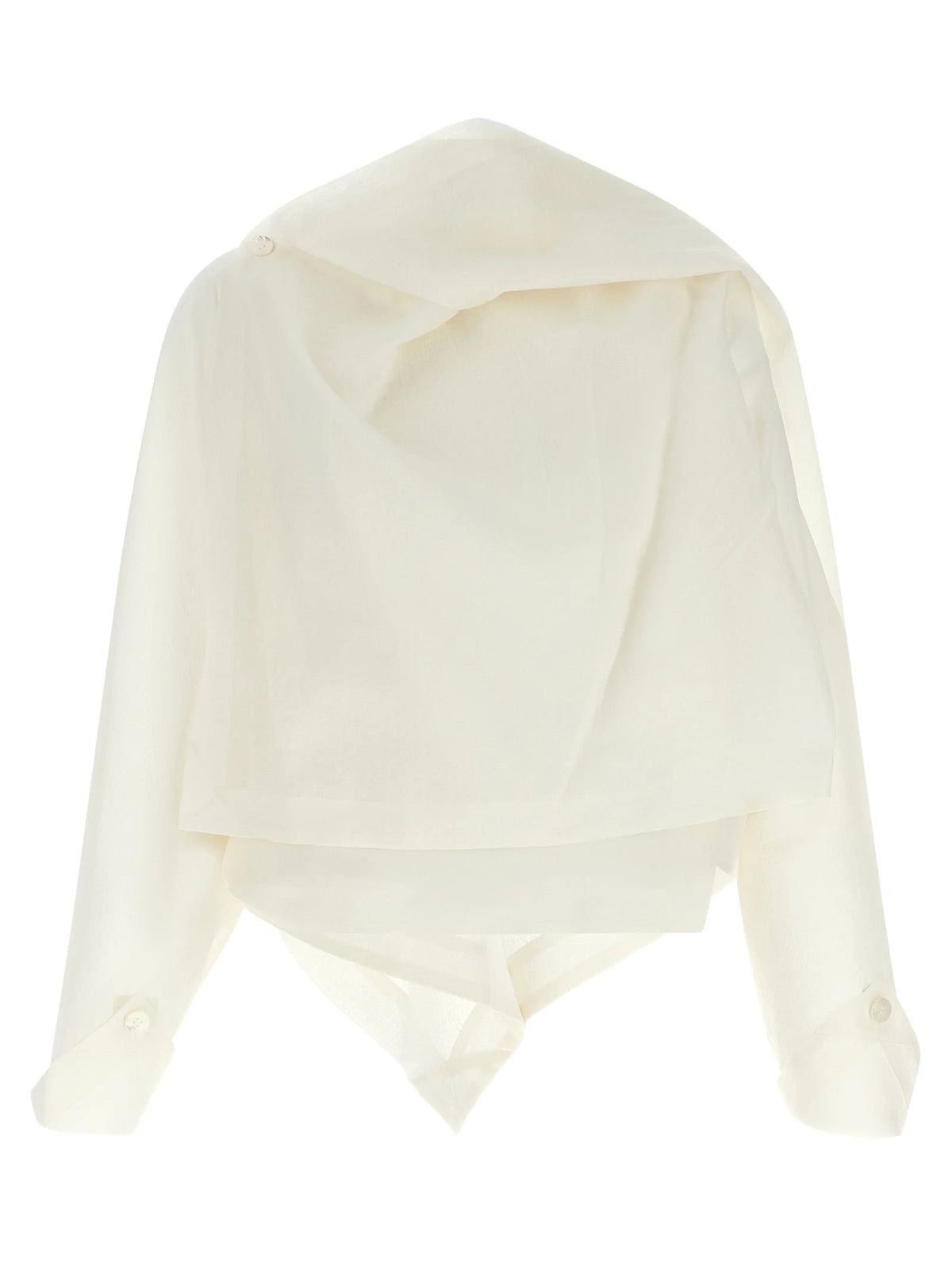 Issey Miyake White Paper Jacket - 2
