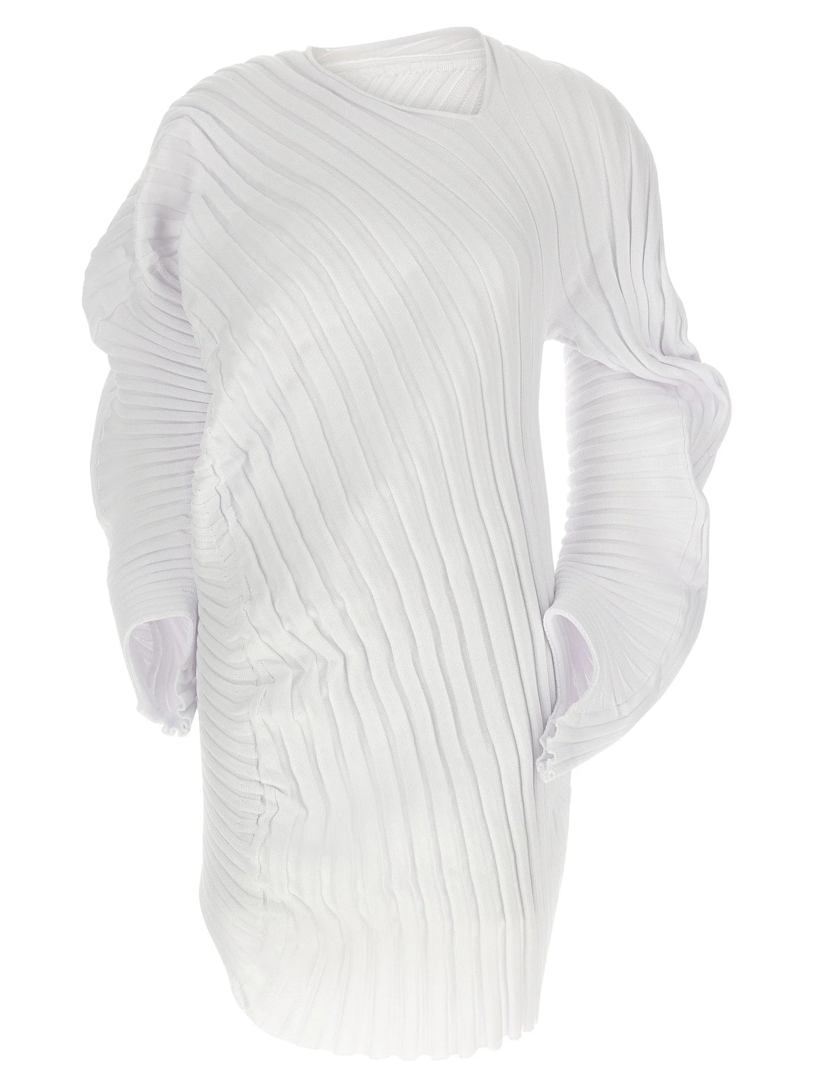 Issey Miyake White Polyester Casual Dress - 2