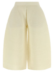Issey Miyake White Polyester Cropped Pants - 2