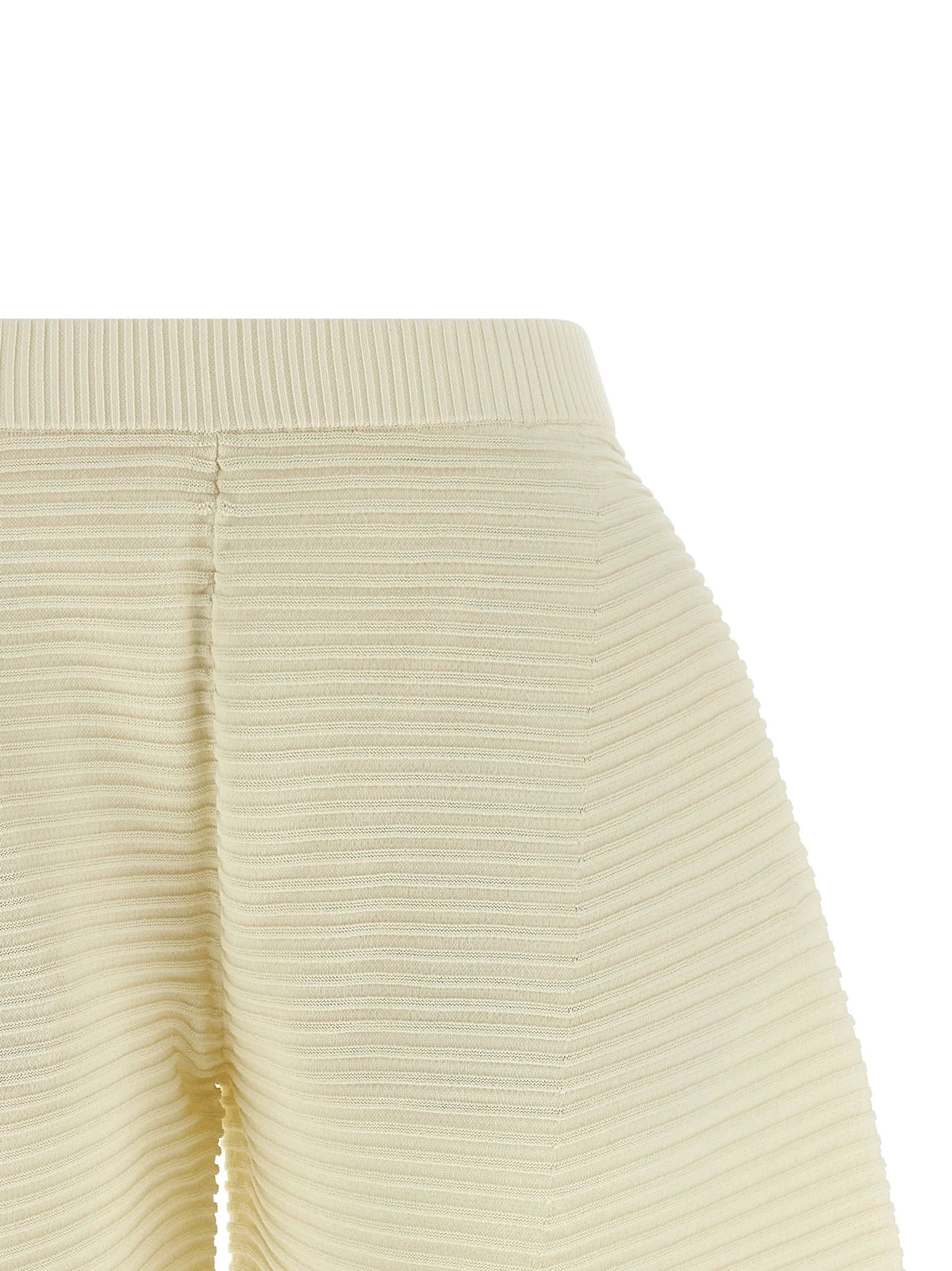 Issey Miyake White Polyester Cropped Pants - 2