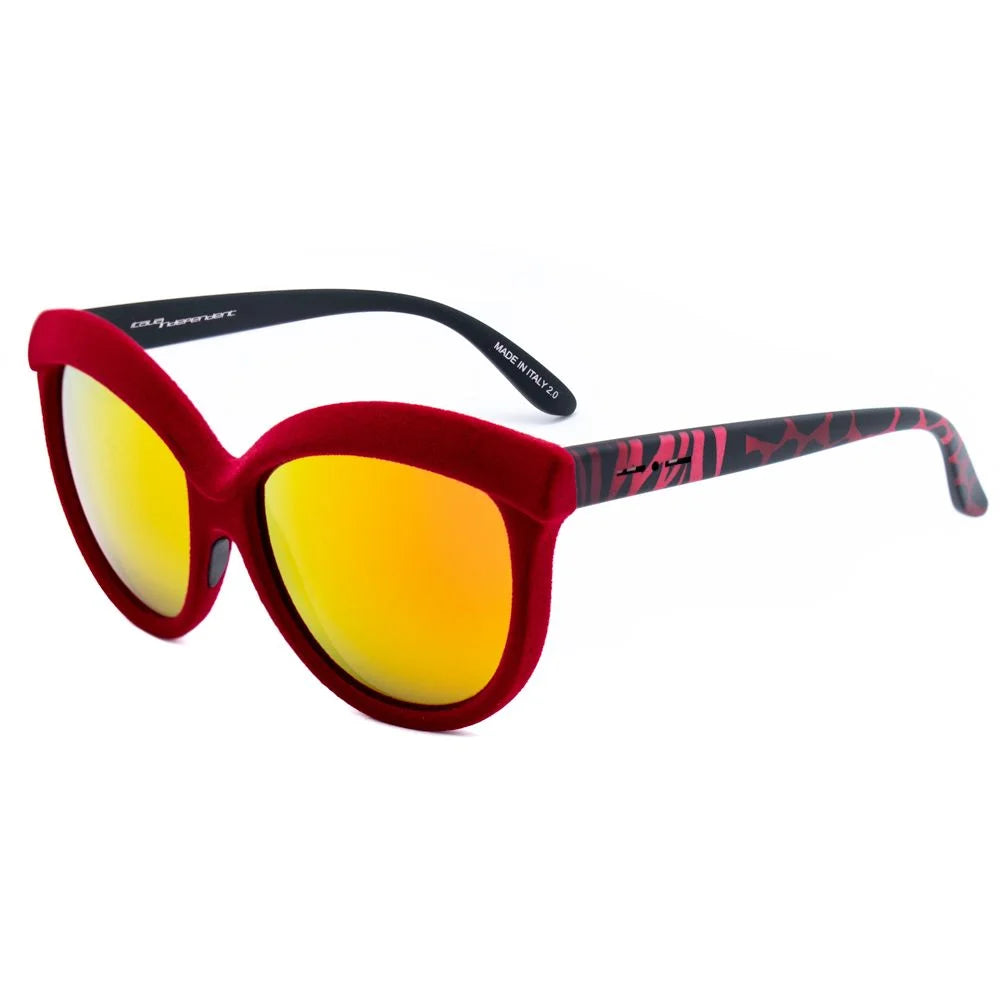 Italia Independent Red Acetate Sunglasses - Sunglasses