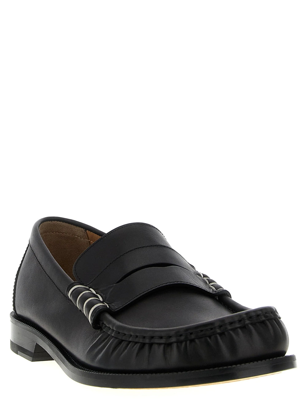 J.W.Anderson Black Calfskin Slip-On Loafers - EU 40 | US 7