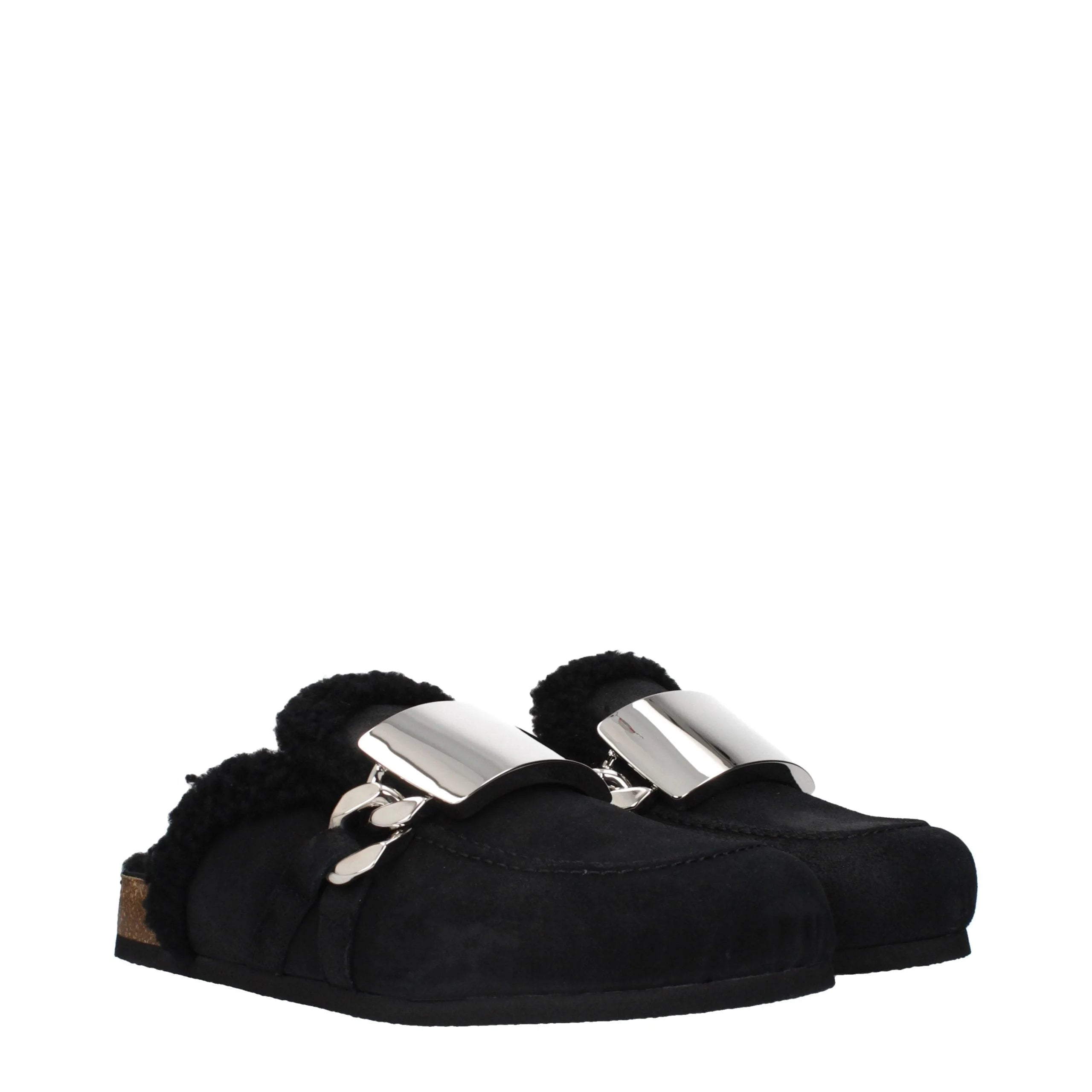 J.W.Anderson Black Leather Slippers - EU42/US9